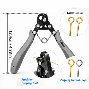 MANAN INSTRUMENTS Pince à boucler de précision en acier inoxydable 1,5 mm pour la création de boucles de bijoux, idéale pour le perlage et les travaux manuels DIY - Product Image 6