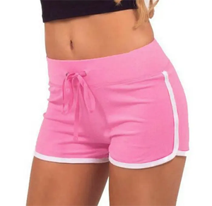 กางเกงขาสั้นออกกำลังกายฤดูร้อนของผู้หญิงกางเกงอัดพลีทระบายอากาศได้ดีมีกระดุมตกแต่งดอกไม้โลโก้ออกแบบได้ตามต้องการ - Product Image 4