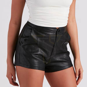 Shorts en cuir pour femmes décontractés skinny respirant de haute qualité meilleure vente - Product Image 2
