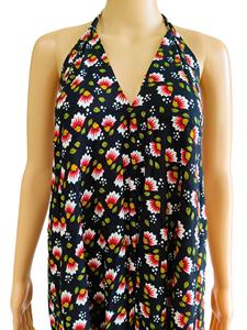 ชุดเดรสยาวพิมพ์ลายสไตล์โบฮีเมียนสำหรับผู้หญิง ดีไซน์ใหม่ คอวี แขนกุด ผ้าเรยอนทอ ระบายอากาศได้ดี เอวธรรมชาติ ใส่สบายๆ ในฤดูใบไม้ผลิ เป็นมิตรต่อสิ่งแวดล้อม - Product Image 5