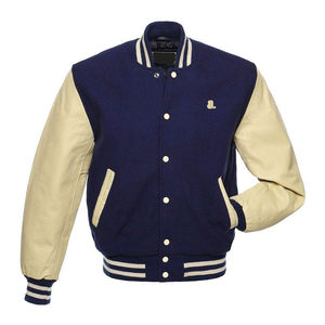 Veste universitaire d'hiver pour homme de haute qualité pour détaillant, avec col montant, coupe-vent, couleur et logo personnalisés - Product Image 1