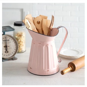 Pichet et cruche en métal galvanisé de style vintage de qualité supérieure pour la cuisine et le jardin pour les fêtes - Product Image 3