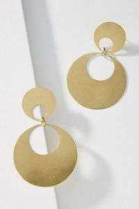 Trois cerceaux Non ternir Unique bobine crochet boucles d'oreilles 18K plaqué or laiton boucle d'oreille en acier inoxydable luxe déclaration changement par HF CRAFTS - Product Image 6