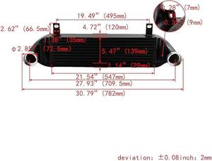 Refroidisseur intermédiaire à montage avant haute Performance pour <span class=keywords><strong>BMW</strong></span> <span class=keywords><strong>E46</strong></span> 318d M47N 320d /Cd/td M47N 330d/Cd/xd M57N 2003 uniquement - Product Image 3