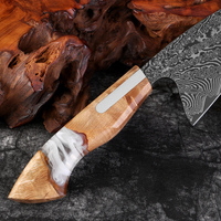 Couteau de cuisine professionnel, design moderne, ambidextre, durable, fait main, service OEM/ODM de haute qualité, personnalisable en gros