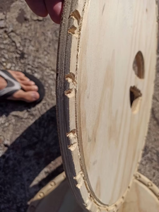 โล่ป้องกันชาวไวกิ้งนอร์สพร้อมโล่กลมโล่ไม้แกะสลักของขวัญไวกิ้งโล่หัตถกรรม Calvin - Product Image 5