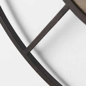 Nouveauté Horloge murale analogique en métal et en bois pour le salon et la décoration intérieure avec couleur et taille personnalisées - Product Image 5