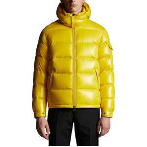 Chaqueta acolchada con capucha, abrigo de bombardero acolchado de invierno con cremallera completa, aislamiento a prueba de viento, logotipo personalizable, prendas de vestir de lona para hombres - Product Image 5