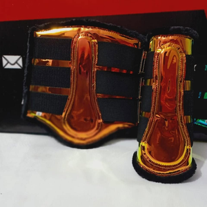 Botas de Neopreno Multicolores para Montar a Caballo, Protectores de Tendones Impresos, Envolturas de Protección para las Piernas, Cinturón, Equipo Veterinario para Equitación - Product Image 4