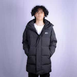 Navigate Ultra Long Veste Col Capuche Surdimensionné Réversible Puffer Chaud Coton Cachemire Imperméable Tricoté Blouson Uni - Product Image 2