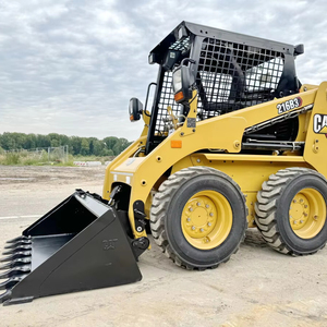 รถตักล้อยาง CAT 216B3 รุ่นดั้งเดิม ใหม่ พร้อมระบบไฮดรอลิกเสริมพิเศษ รถแทรกเตอร์ตักดินแบบมีล้อ ประสิทธิภาพสูง เครื่องยนต์และปั๊มเกียร์สำหรับรถตักดินด้านหน้า - Product Image 1