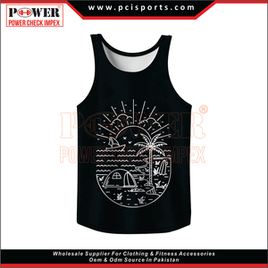 OEM Custom Print Spandex Polyester Fitness Workout Muscle Bodybuilding <b>White</b> <b>Mens</b> Gym <b>Tank</b> <b>Top</b> - Product Image 3