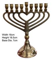 Candélabre en laiton fait main à 7 branches, Menorah pour mariages et Noël, Temple de Jérusalem, 12 Tribus d'Israël, antique
