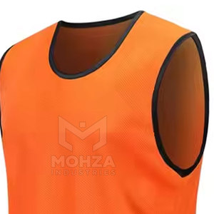 Comfortable Breathable Short Sleeve Sports <b>Training</b> <b>Bibs</b> Solid Color High Quality 100% Polyester Quick Dry for Sale - Product Image 4