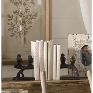 Soporte para Libros de Oficina Premium, Plegable, de Aluminio, Hecho a Mano, Artístico, Moderno, Antiguo, Feng Shui, Escultura 3D en Níquel Negro, Zahid - Product Image 3