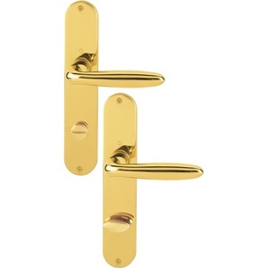 Juego de Manijas para Puerta Larga de Latón Verona M151/302 F71 SK/OL 78 mm DIN Izquierda/Derecha HOPPE - Product Image 1