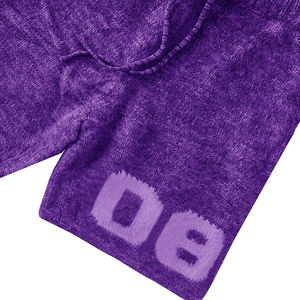 Gran oferta de pantalones cortos de Mohair transpirables de peso pesado para hombre con logotipo personalizado de secado rápido que absorbe la humedad, pantalones cortos de Mohair de Color sólido para entrenamiento - Product Image 5