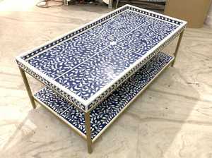 Table de Style Moderne avec Incrustation d'Os pour Chambre à Coucher ou Appartement par FAIZACRAFT - Product Image 3