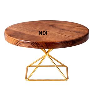 ฐานไม้ตกแต่งเค้กงานแต่งงาน ดีไซน์สร้างสรรค์ พร้อมที่วางเค้กหินอ่อน อุปกรณ์ตกแต่งโต๊ะอาหารโรงแรม - Product Image 2