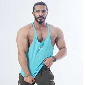 Venta al por mayor logotipo personalizado Atlético gimnasio Fitness entrenamiento correr camisetas hombres culturismo Stringer Tank Tops - Product Image 1