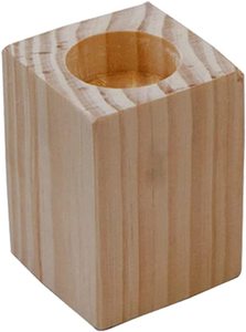 Wood <b>Candlestick</b> Candle Stand <b>Holder</b> <b>Wooden</b> Candle Stand 8cm Centerpiece Tealight Candle Cup for Wedding Dinning Table Party - Product Image 2