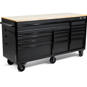 Buy New 72 inch Heavy Duty Mobile <b>Tool</b> Chest <b>Tool</b> <b>Box</b> with Solid Wood Top Workbench 15-Drawer Rolling <b>Tool</b> Chest <b>Tool</b> Organizer - Product Image 1