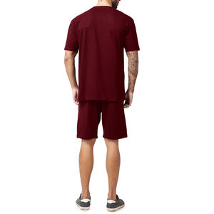Ropa de playa Conjunto doble de manga corta para hombres Tamaño personalizado y color Ropa de verano Conjunto a juego para hombres en precio barato - Product Image 2