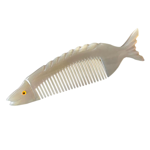 หวีเขาควายแบบวินเทจแปรงยาวหวีธรรมชาติหวีแตรป้องกันไฟฟ้าสถิตย์ - Product Image 5