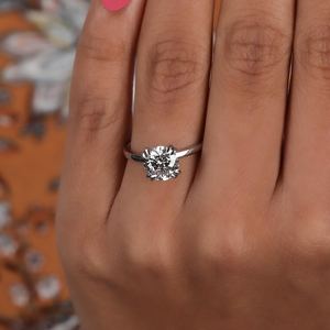 Diamant de laboratoire de coupe ronde diamant CVD diamant rond pour bague solitaire, cadeau de mariage - Product Image 2