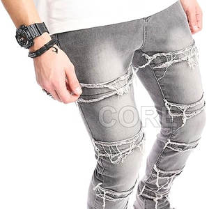 Pantalones apilados de alta calidad para hombre Venta caliente Pantalones lavados para hombre Pantalones apilados transpirables para hombre - Product Image 5