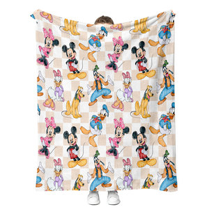 <span class=keywords><strong>Couverture</strong></span> de bébé pour enfants dessin animé en gros bas quantité minimale de commande logo d'entreprise personnalisé doux chaud jette des couvertures de cadeaux - Product Image 5