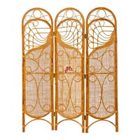 Nouvelle collection de paravents pliants en rotin et bambou tissés à la main, meubles artisanaux, style bohème, multifonctionnels, peints, séparateurs de pièce