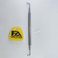 Kit de manucure et pédicure professionnel durable en acier inoxydable à double extrémité, 1,5 mm, 13 cm, avec lime à ongles