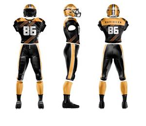 Uniforme de football américain de belle conception Top respirant de haute qualité Tendance avec manches courtes Prix de gros pour adultes - Product Image 2