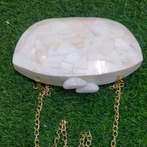 กระเป๋าถือคลัทช์มุกของแม่ที่ทันสมัยกระเป๋าถือสีที่กำหนดเองและการออกแบบสำหรับงานปาร์ตี้ที่บ้านงานแต่งงานโดยงานฝีมือ RF - Product Image 3