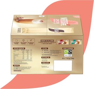 NESCAFÉ Cappuccino Sabor Sin Azúcar, Café Instantáneo en Sobres - 50 x 14.2g - Product Image 6