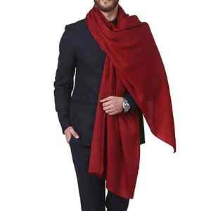 Men Soft Wool <b>Shawl</b> Breathable 300g Winter Warm Traditional Solid Color Classic <b>Wrap</b> for Formal Casual Style - Product Image 5