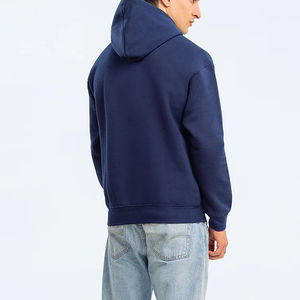 Autumn <b>Gym</b> Casual <b>Sweatshirt</b> for Purple Oversized Pullover Hoodie Custom Streetwear Cotton Blended Plain Dyed Designer Hoodie - Product Image 3