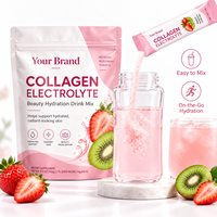 Complément en poudre d'électrolytes et de collagène hydrolysé OEM avec acide hyaluronique et vitamine C en sachet individuel – Fabricant OEM/ODM