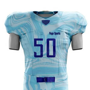 Nuevo diseño personalizado transpirable manga corta uniforme de fútbol americano para hombres alta calidad 100% poliéster - Product Image 3