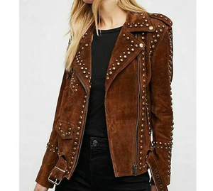 Veste en cuir véritable respirante OEM à manches longues pour l'hiver, vente en gros, personnalisable, cuir suédé, logo et couleurs personnalisés - Product Image 1