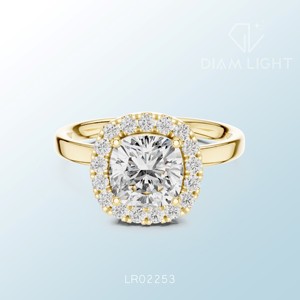 Bague exclusive en cluster de pierres précieuses, sur commande, certifiée IGI, design élégant fait à la main pour les acheteurs à la recherche d'une bague personnalisée de qualité supérieure - Product Image 3