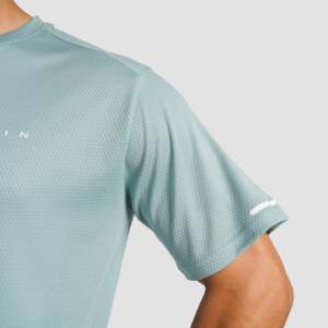 เสื้อยืด Move Max Mint ทรงสลิมฟิต ดีไซน์เรียบง่าย พิมพ์ลายสกรีน ผ้าถักระบายอากาศได้ดี ความยาวสั้น - Product Image 6