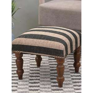 Pouf en cuir marocain fait main, repose-pieds ottoman traditionnel, pouf artisanal, décoration intérieure, siège ottoman bohème pour salon - Product Image 1