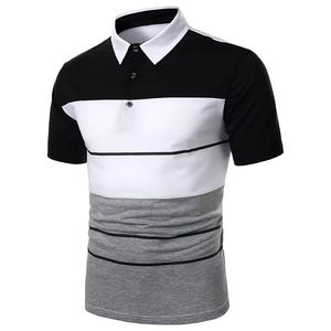 T-shirt polo uni OEM, vêtements pour hommes, manches courtes, décontracté, confort quotidien, tissu 100% coton avec impression de logo personnalisé - Product Image 4