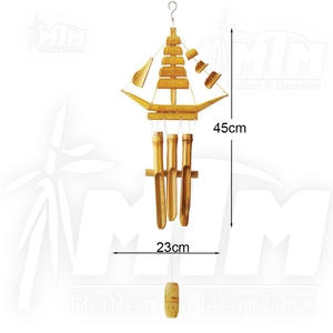 Campana de viento de bambú de primavera, sonido natural relajante hecho en Vietnam a un precio competitivo - Product Image 2