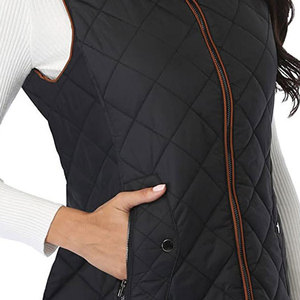 Gilet matelassé sans manches pour femme, col montant, pour l'équitation en extérieur - Product Image 5