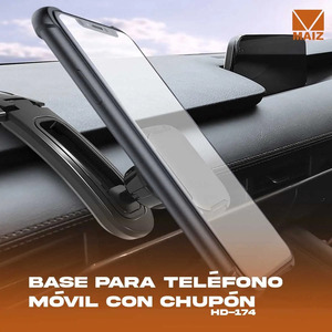 Support magnétique pour téléphone de voiture Tlero avec ventouse - Couleurs assorties - Product Image 2
