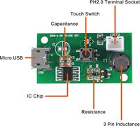 Module d'humidificateur à ultrasons Module de pulvérisation USB 108Khz Module d'atomisation de carte de circuit imprimé Plaque d'atomisation 5V