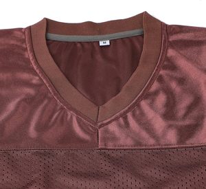 Maillot d'entraînement de football personnalisé en maille respirante à manches courtes, léger, col en V, pour hommes, femmes et équipes sportives - Product Image 4